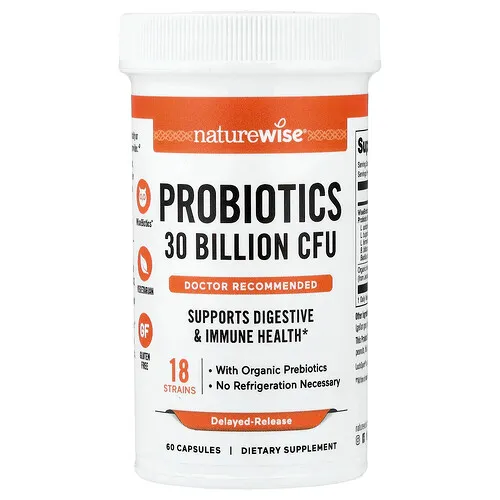NatureWise, Probióticos, 60 cápsulas