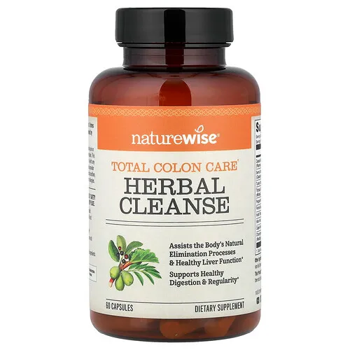 NatureWise, Total Colon Care®, Limpieza herbal, 60 cápsulas