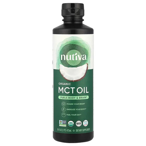 Nutiva, Aceite de MCT orgánico, 473 ml (16 oz. Líq.)