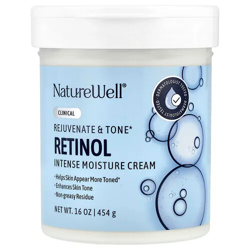Naturewell, Crema humectante avanzada con retinol, 454 g (16 oz)