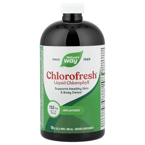 Nature's Way, Chlorofresh®, Clorofila líquida, Sin sabor, 480 ml (16 oz. líq.)
