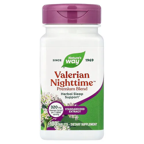 Nature's Way, Valerian Nighttime™, 100 comprimidos