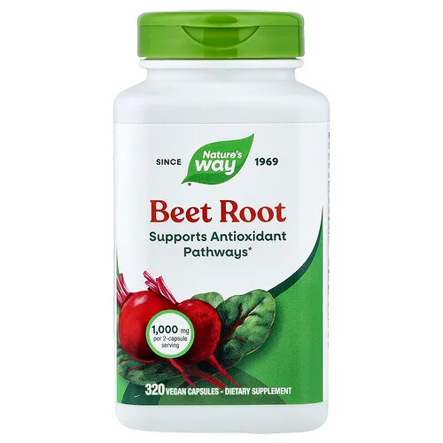 Nature's Way, Raíz de remolacha, 320 cápsulas veganas (500 mg por cápsula)