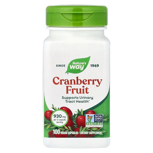 Nature's Way, Arándano rojo, 100 cápsulas veganas (465 mg por cápsula)
