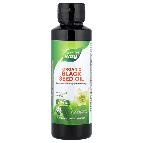 Nature's Way, Aceite de semilla negra orgánica, 236 ml (8 oz. Líq.)