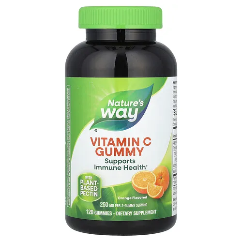 Nature's Way, Gomitas con vitamina C, Naranja, 120 gomitas (125 mg por gomita)