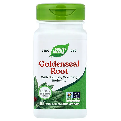 Nature's Way, Raíz de sello de oro, 100 cápsulas veganas (333 mg por cápsula)