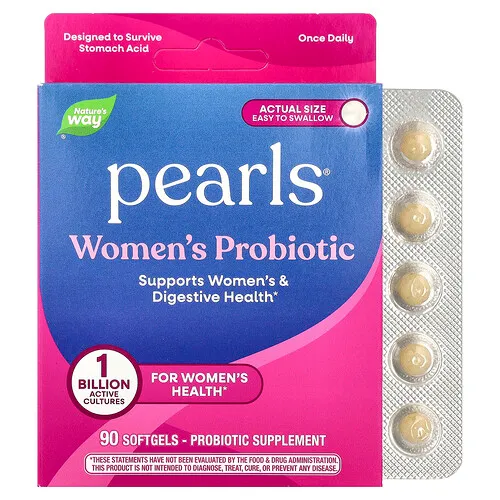 Nature's Way, Suplemento probiótico para mujeres, 1000 millones de cultivos, 90 cápsulas blandas