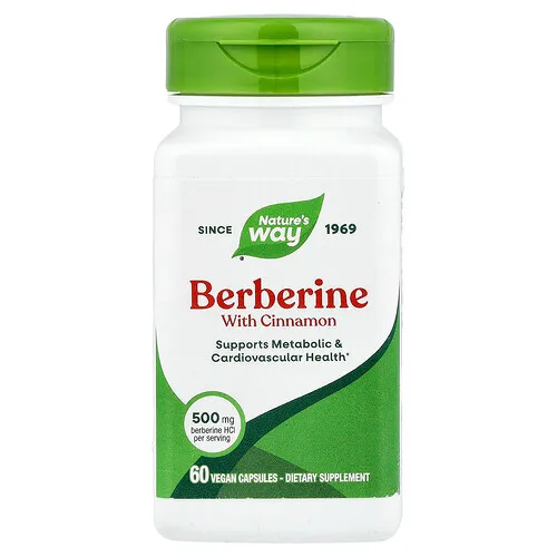 Nature's Way, Berberina con canela, 60 cápsulas veganas