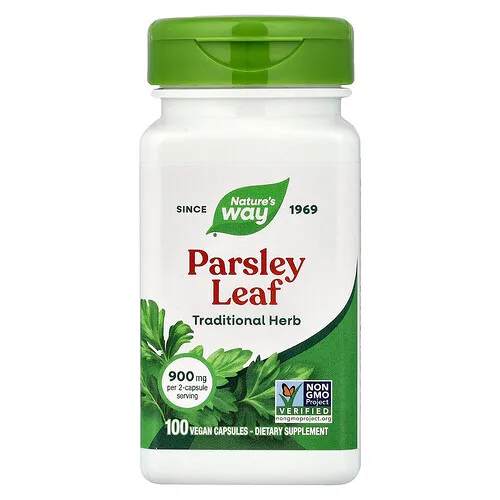 Nature's Way, Hoja de perejil, 100 cápsulas veganas (450 mg por cápsula)