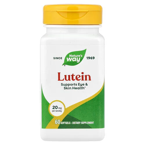Nature's Way, Luteína, 20 mg, 60 cápsulas blandas