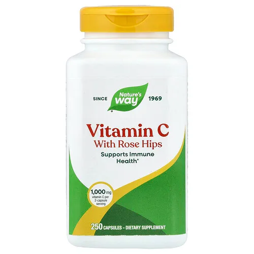 Nature's Way, Vitamina C con rosa mosqueta, 250 comprimidos
