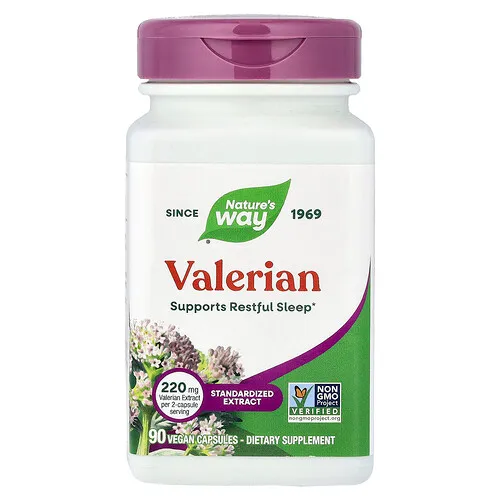 Nature's Way, Valeriana, 90 cápsulas veganas
