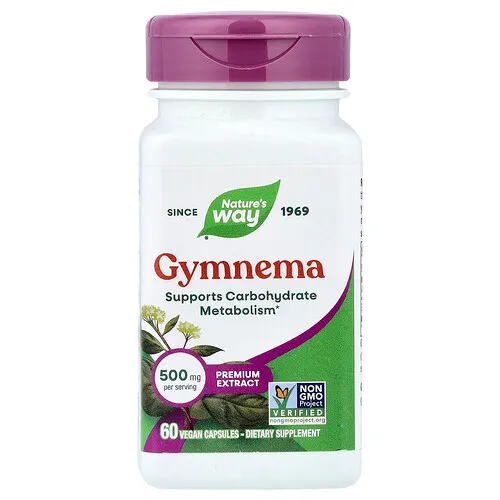 Nature's Way, Gymnema, 500 mg, 60 cápsulas veganas