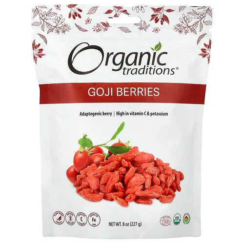 Organic Traditions, Bayas de goji`` 227 g (8 oz)