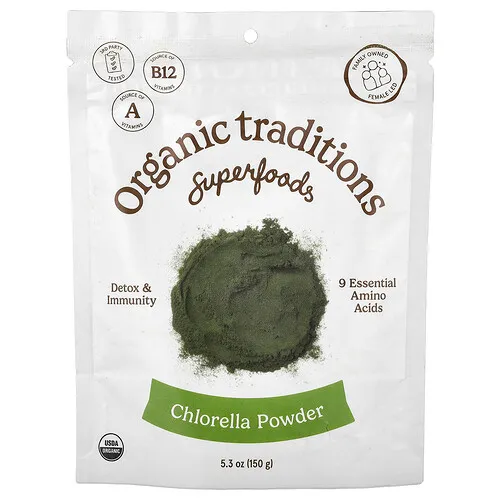 Organic Traditions, Superfoods, Clorela en polvo, 150 g (5,3 oz)