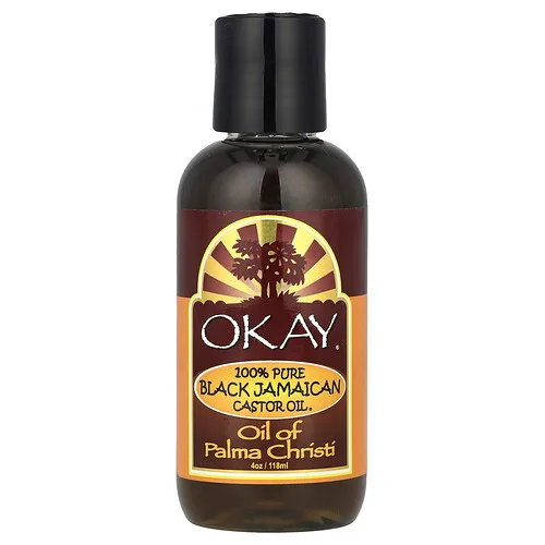 Okay Pure Naturals, Black Jamaican Castor Oil®, Black Jamaican Castor Oil®, 100 % puro, 118 ml (4 oz)