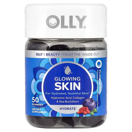 OLLY, Gomitas para tener una piel radiante, Bayas tersas, 50 gomitas