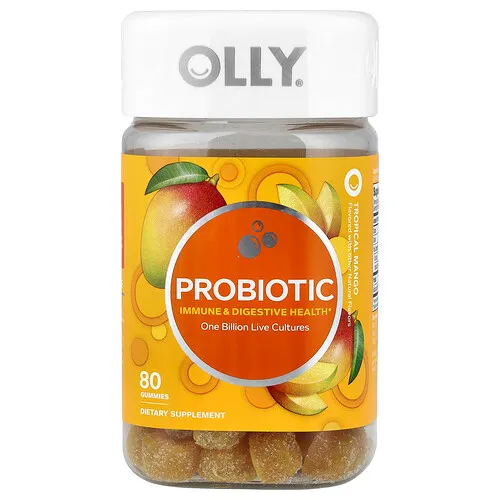 OLLY, Gomitas probióticas, Mango tropical, 80 gomitas