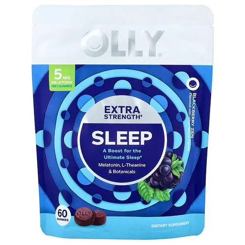 OLLY, Gomitas para dormir, Zen de zarzamora, 60 gomitas