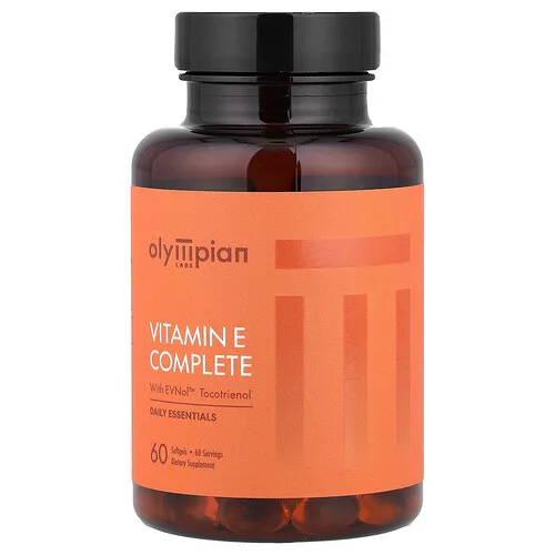 Olympian Labs, Vitamina E completa, 60 cápsulas de gel blando