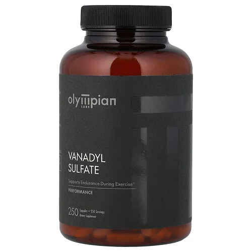 Olympian Labs, Vanadil sulfato, 250 cápsulas