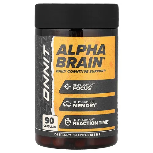 Onnit, Alpha BRAIN®, Suplemento para favorecer la salud del cerebro, 90 cápsulas