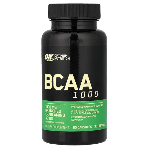 Optimum Nutrition, BCAA 1000, 60 cápsulas