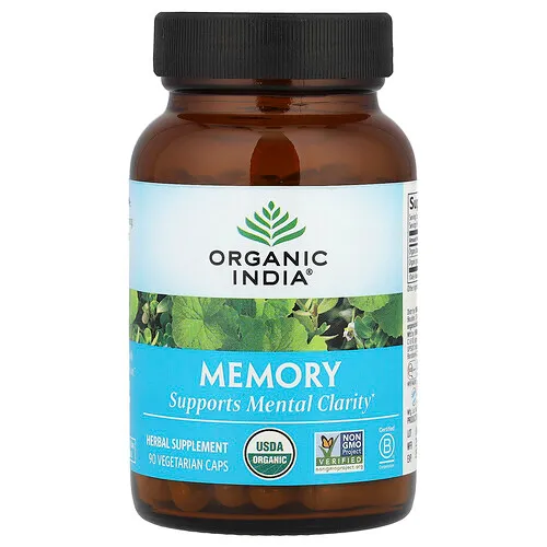 Organic India, Memory, 90 cápsulas vegetales