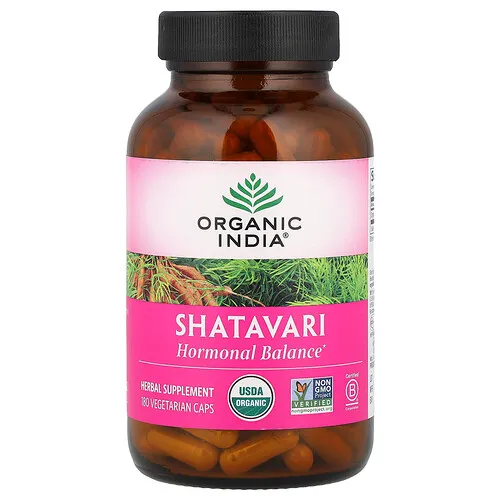 Organic India, Shatavari, 180 cápsulas vegetales (400 mg por cápsula)