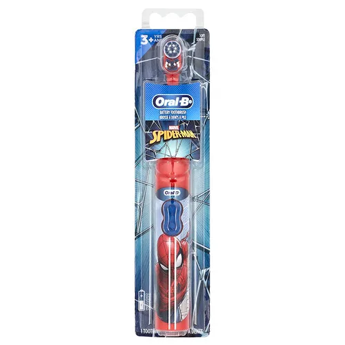 Oral-B, Cepillo de dientes a batería, Suave, 3 años en adelante, Spider-Man, 1 cepillo de dientes