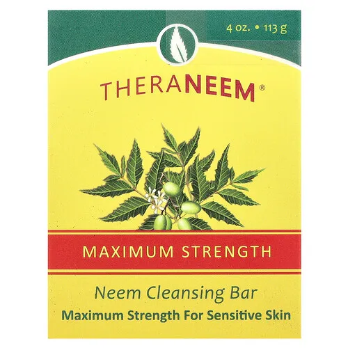 Organix South, TheraNeem®, Barra de limpieza de nim, Máxima concentración, Para pieles sensibles, 113 g (4 oz)