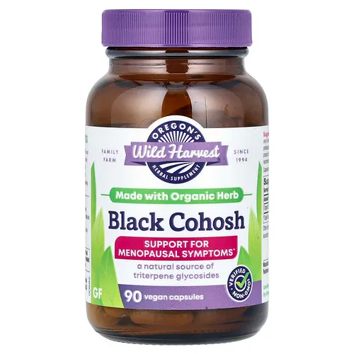 Oregon's Wild Harvest, Cimífuga, 90 cápsulas veganas (300 mg por cápsula)