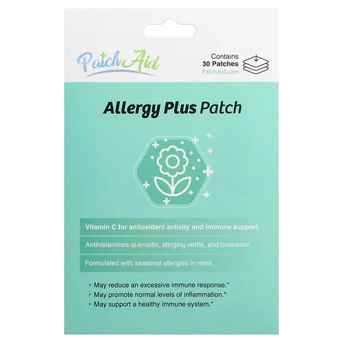 PatchAid, Allergy Plus, Parche, 30 parches