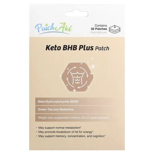 PatchAid, Parche Keto BHB Plus, 30 parches