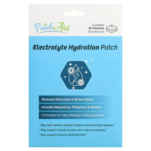 PatchAid, Parche de hidratación con electrolitos, 30 parches