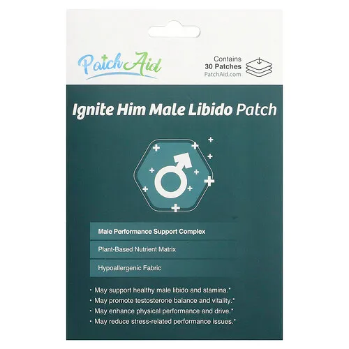 PatchAid, Parches para la libido masculina Ignite Him, 30 parches