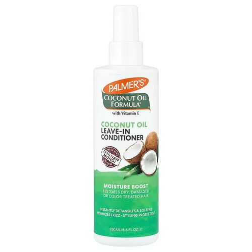 Palmer's, Coconut Oil Formula con vitamina E, Acondicionador sin enjuague con aceite de coco, 250 ml (8,5 oz. líq.)