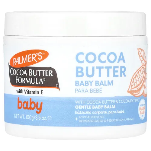 Palmer's, Bebés, Cocoa Butter Formula® con vitamina E, Bálsamo para bebés con manteca de coco, 100 g (3,5 oz)