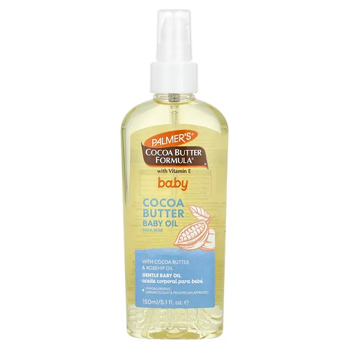 Palmer's, Bebés, Cocoa Butter Formula® con vitamina E, Aceite de manteca de cacao para bebés, 150 ml (5,1 oz. líq.)