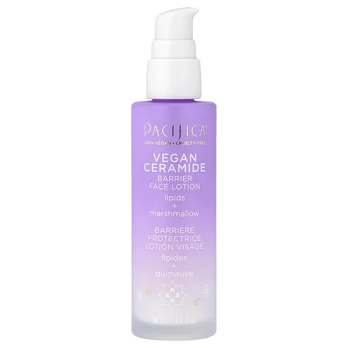 Pacifica, Ceramida vegana, Loción de barrera para el rostro, Sin fragancia, 50 ml (1,7 oz. Líq.)