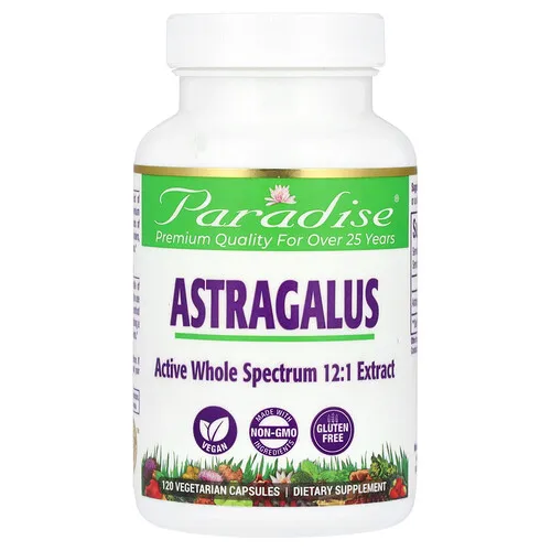 Paradise Herbs, Astrágalo, 120 cápsulas vegetales (250 mg por cápsula)