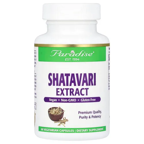 Paradise Herbs, Extracto de shatavari, 60 cápsulas vegetales (250 mg por cápsula)