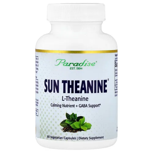 Paradise Herbs, Sun Theanine®, 90 cápsulas vegetales (200 mg por cápsula)