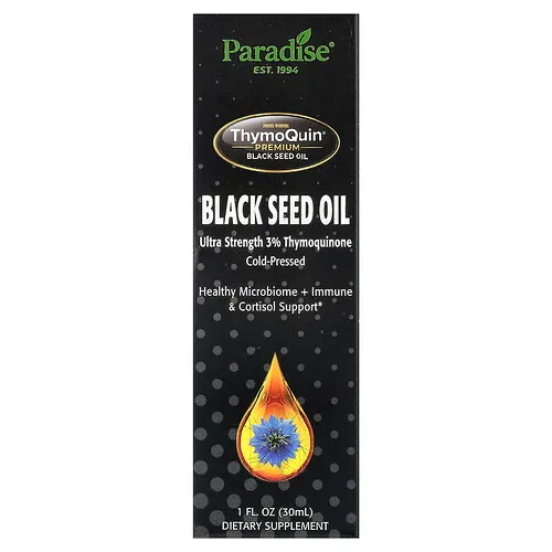 Paradise Herbs, Aceite de semilla de comino negro prémium ThymoQuin®, 30 ml (1 oz. líq.)