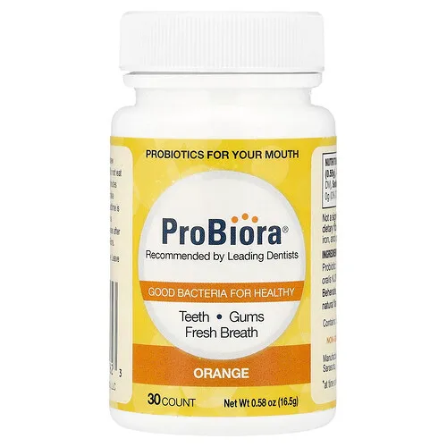 ProBiora, Dental Probiotics, Naranja, 30 comprimidos
