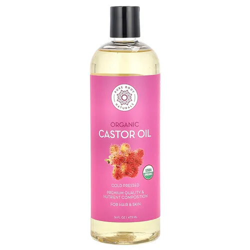 Pure Body Naturals, Aceite de ricino orgánico, 473 ml (16 oz. líq.)
