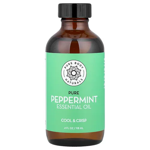 Pure Body Naturals, Aceite esencial, Menta pura, 118 ml (4 oz. líq.)