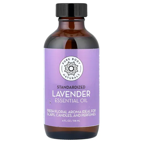 Pure Body Naturals, Aceite esencial, Lavanda, 118 ml (4 oz. líq.)