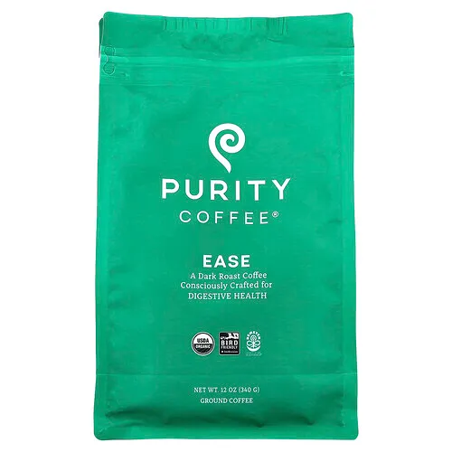 Purity Coffee, Ease, Molido, Tostado oscuro, 340 g (12 oz)